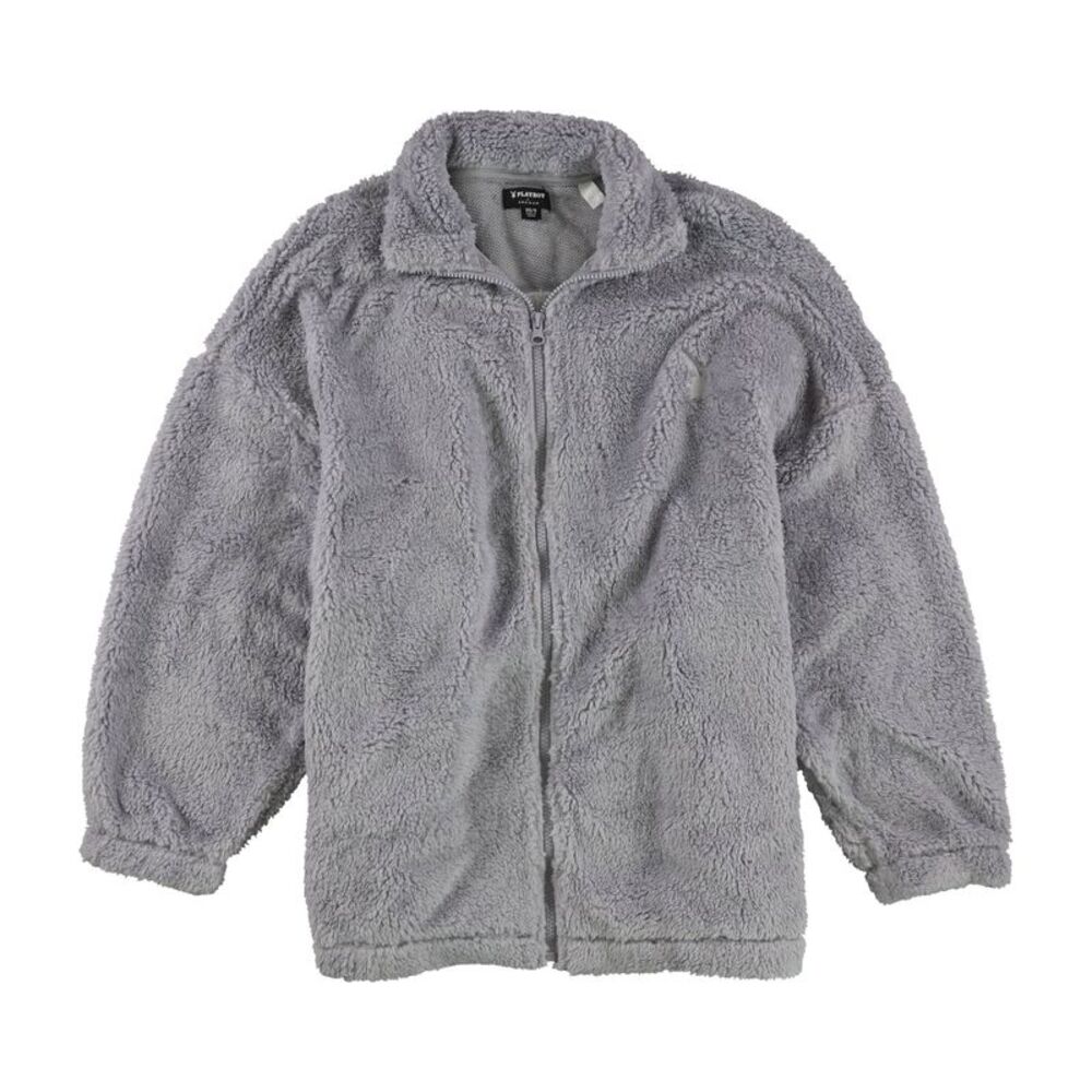 PLAYBOY Womens Fleece Sweatshirt, Purple, XS/S, DM